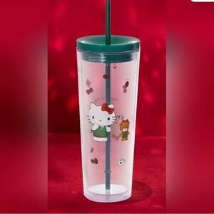 Hello Kitty + Starbucks Clear Tumbler with Straw